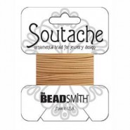 Beadsmith polyester soutache Schnur 3mm - Deep beige